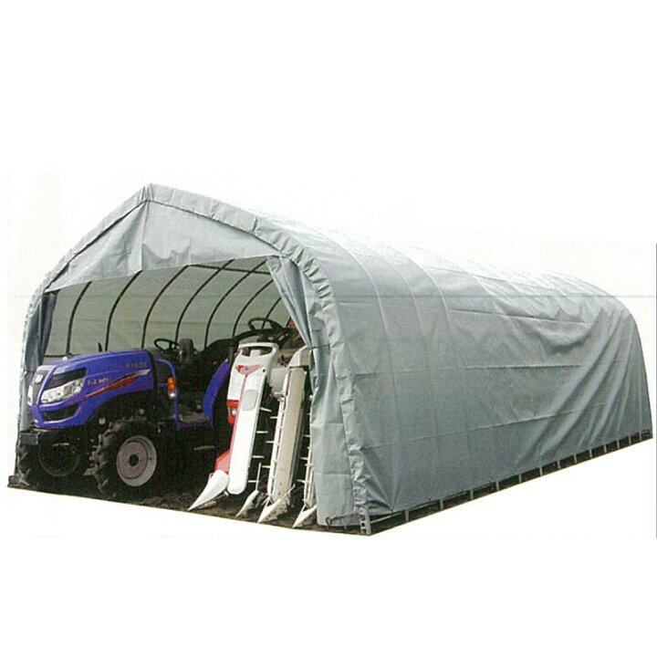 楽天市場 パイプ 車庫 倉庫 埋込式 Gr 315 4 5x 7ｍx2 7ｍ 31 8単管パイプ 受注生産品 南栄工業 個人宅配送不可 代引不可 プラスワイズ建築店