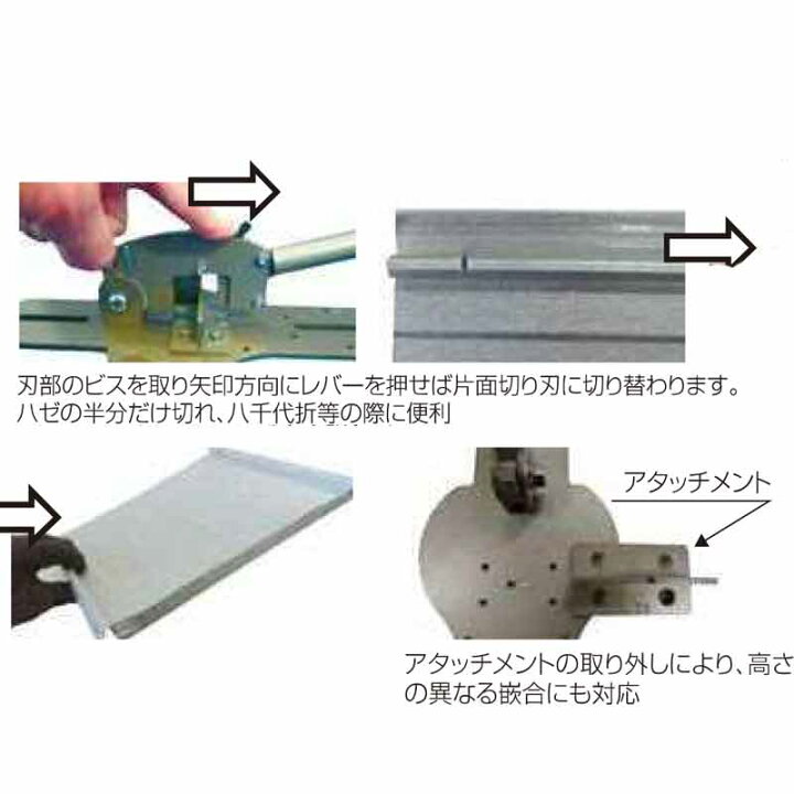 楽天市場】板金 加工 具 ロックカッターNK H20 H25 H30 H32 ハゼ高さ 