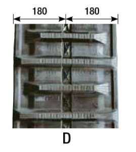 KBL コンバイン用 ゴムクローラ 3639N9S 幅360×ピッチ90×リンク39 パターンD クローラー ケービーエル 個人宅配送不可 代引不可