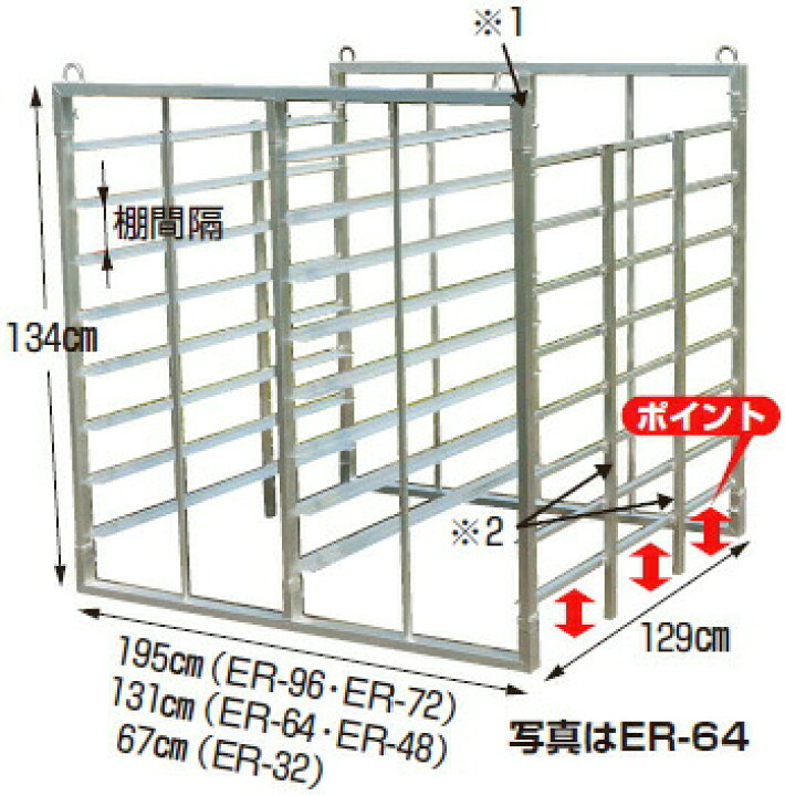 楽天市場】ハラックス アルミ製 育苗箱運搬器 ナエラック ER-32 育苗箱32枚用 防J 個人宅配送不可 代引不可 : 農業用品販売のプラスワイズ