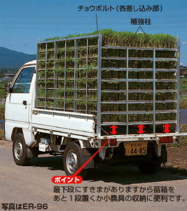 楽天市場】ハラックス アルミ製 育苗箱運搬器 ナエラック ER-32 育苗箱32枚用 防J 代引不可 : 農業用品販売のプラスワイズ