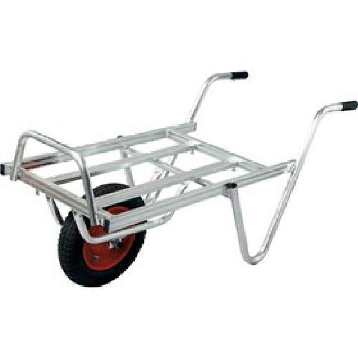 楽天市場】アルミコンテナカー 2個積1輪 アルミ 平型一輪車 ネコ  