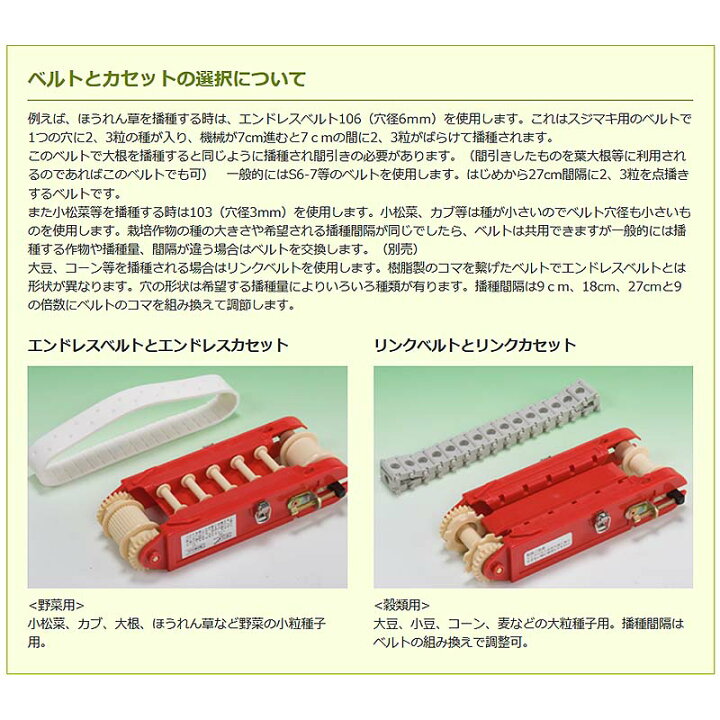 楽天市場】種まき ごんべえ HS-300LH (リンクカセット付) (サブ 