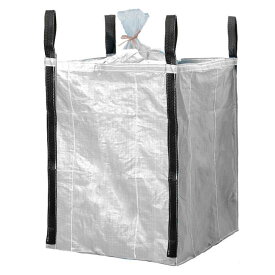 【100%ポイントバック エントリー＆抽選2/25まで】10枚入 角型 フレコンバッグ CUBE 1200L 白 耐荷重1000kg もみ殻 籾 飼料 運搬用 収穫 ふくなが 代引不可