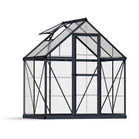 【7/1〜最大100%Pバック抽選で要エントリー】グリーンハウス ハイブリッド 6×4 185cm×126cm グレー 屋外 おしゃれ ポリカーボネート ストレージ サイクルポート DIY カノピア Wセ 代引不可