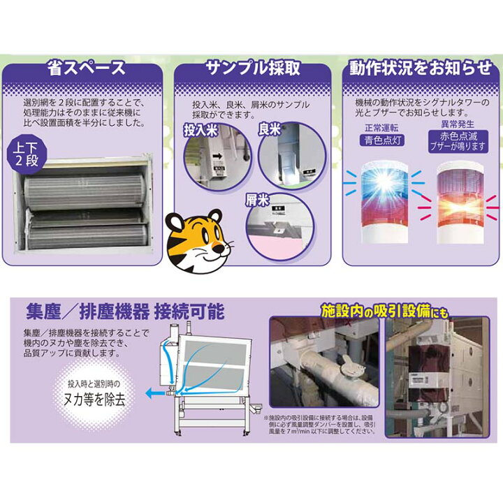 楽天市場】【4/30までエントリーで最大100%Pバック】大型横型米選機 