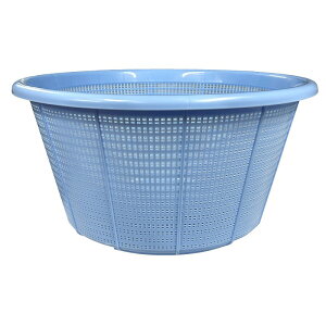 ざる トンボ アシスト抗菌カラーざる 手無 47型 ブルー ザル 水切り 下ごしらえ 耐熱 抗菌 調理用具 スS 代引不可