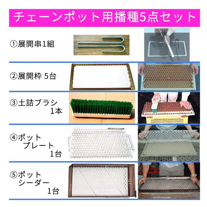 楽天市場 Cp253 Bp253 用 Llコート種子1粒長ネギ 小ネギ チェーンポット 播種 5点セット ニッテン タ種 代引不可 農業用品販売のプラスワイズ