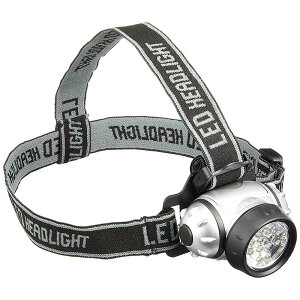 4段切替 高輝度12LED ヘッドライト シルバー LED ライト ヘッドランプ 懐中電灯 キャンプ アウトドア 防災 防犯 医療 釣り 渋Y H