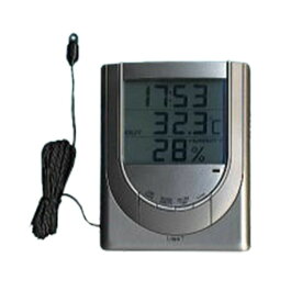 温湿度計 サーモ1045 最高最低温湿度計 デジタル 時計付 温度 湿度 測定 管理 アイシー IC 金TD