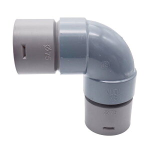 �Ë��p�C�v���i 90°�G���{ ��75mm �p�� PE�Ë��r���� ���i �Ë��p�C�v ���񂫂厑�� ���͂� �����܂���� T�Y ����s��