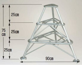 ハラックス フミラック FL-75-3 アルミ製段付踏台 高さ75cm 3脚3段 防J 個人宅配送不可 代引不可