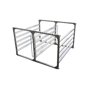 水平式 アルミ 苗コンテナ 40枚積 SH-40N 軽トラック用 育苗棚 組立式 水平型 コンテナ 棚 軽トラ 水稲 苗箱 育苗箱 苗 運搬 アルミス 個人宅配送不可 代引不可