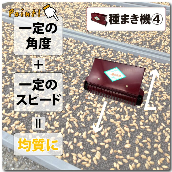 楽天市場】セット みくに式 種まき機 ＆ 覆土専用機 播種機 覆土機 