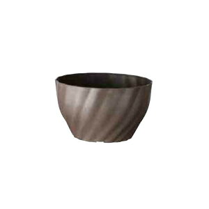 68個 #1653 Twistシリーズ Twist ボール 7号 チョコレート 茶色 外径205mm 高さ125mm 鉢 明和 代引不可