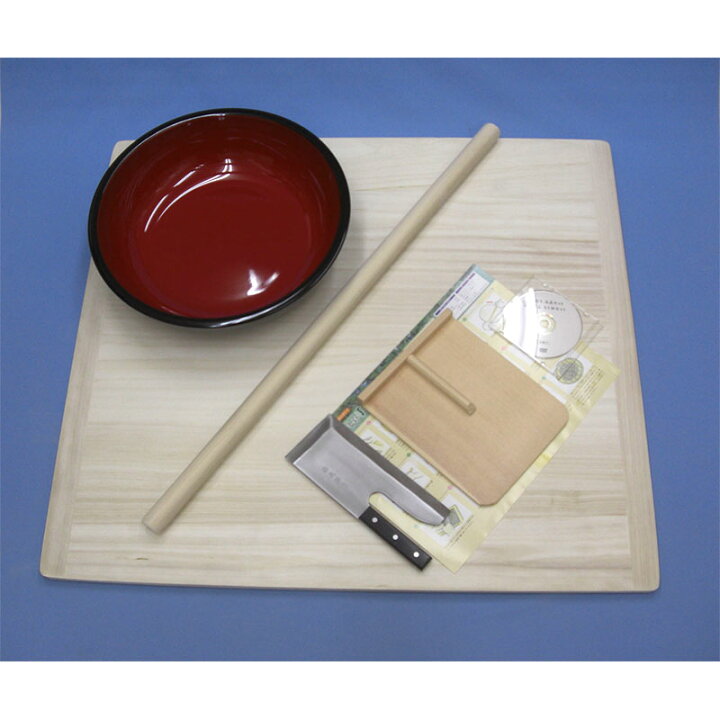 楽天市場】そば打ち五点セット Lプラス DVD付 めん台 80×90cm 42cm 