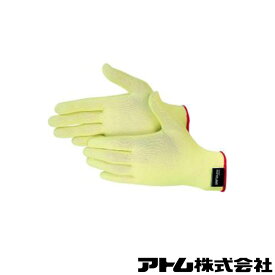 HG-15 高耐切創性手袋 ケブラーSD 15G [10双組 サイズL] 15G SD-GLOVE アトム 薄い 軽い ホコリがでにくい 発塵性 軍手 三冨 D