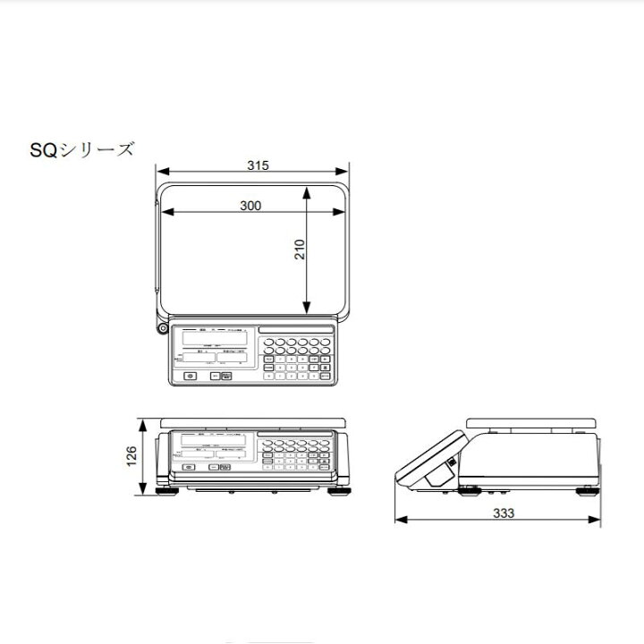 楽天市場】A&D 店舗用料金はかり SQ-6K ひょう量 6000g 検定付き 計測 