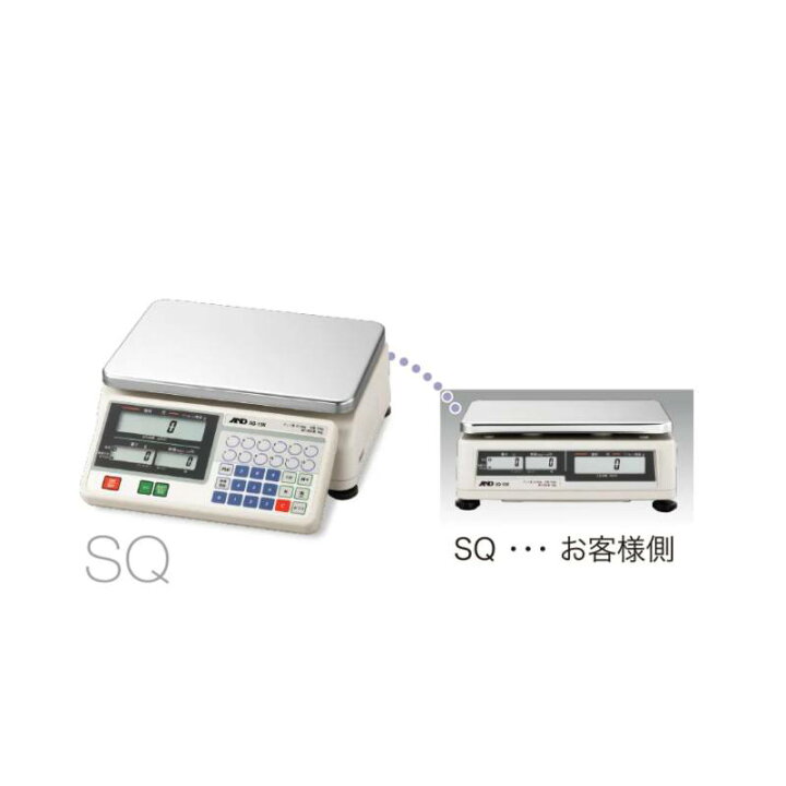 楽天市場】A&D 店舗用料金はかり SQ-6K ひょう量 6000g 検定付き 計測 