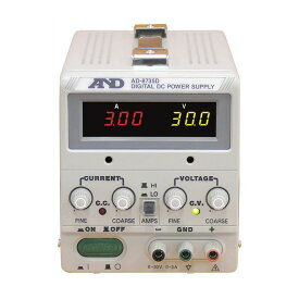 A&D 直流安定化電源 AD-8735A 直流電圧 0～30V 直流電流 0～3A 計測 計測器 計量 測量 測定 電子 デジタル エーアンドディー 宇N 代引不可