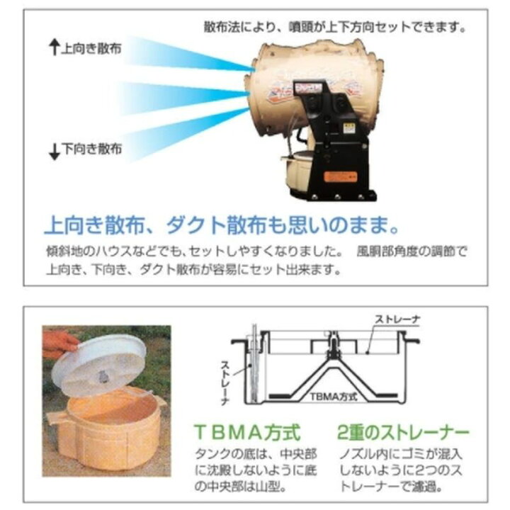 楽天市場】コンプレッサー ハウススプレー 常温煙霧機 LVH-15CH-2 有光 