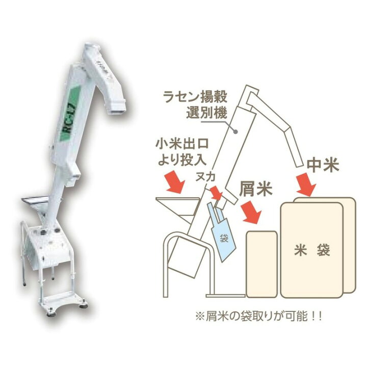 楽天市場】小米揚穀選別機 こりきロング RC-L7 アテックス atex 網 