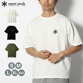 Snow Peak (スノーピーク) SP Back Printed Logo T shirt ロゴ Tシャツ │ 半袖 春夏 男女兼用 メンズ レディース ユニセックス キャンプ アウトドア 雪峰祭 【正規品】