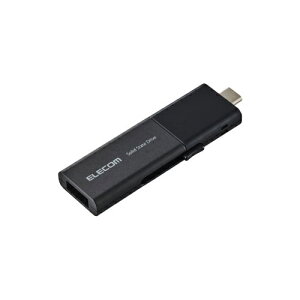 ELECOM ESD-EWB0500GBKR OtSSD/ USB3.2(Gen1)Ή/ XCh/ Type-CType-AΉ/ }jAQRV[t/ 500GB/ ubN