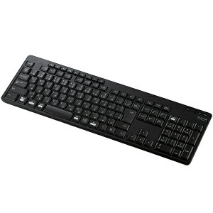 ELECOM TK-FBM118SKBK tL[{[h/ Bluetooth/ É݌v/ R/ ubN