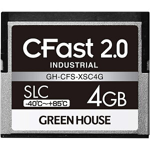 GREEN HOUSE GH-CFS-XSC4G CFast2.0 SLC -40x85x 4GB 3Nۏ