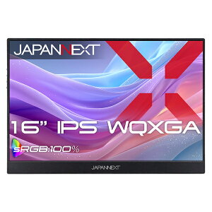 JAPANNEXT JN-MD-IPS16WX �t���f�B�X�v���C 16�^/ 2560×1600/ miniHDMI×1�AUSB-C×2/ �u���b�N/ �X�s�[�J�[�L/ 2�N�ۏ�