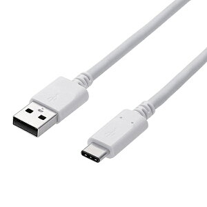 ELECOM MPA-AC10NWH �X�}�[�g�t�H���pUSB2.0�P�[�u��/ USB(A-C)/ �F�ؕi/ 1.0m/ �z���C�g