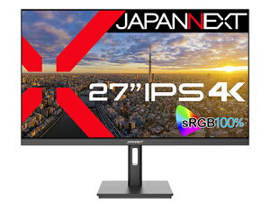 JAPANNEXT JN-IPS2709UHDR tfBXvC 27^/ 3840×2160/ HDMI×2ADP×1/ ubN/ Xs[J[L/ 2Nۏ