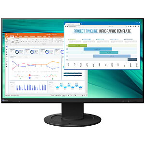 EIZO EV2460-BK tfBXvC 23.8^/ 1920×1080/ DVIAHDMIADisplayPort/ ubN/ Xs[J[F