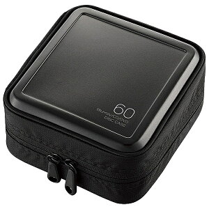 ELECOM CCD-HB60BK CD/ DVD/ Blu-ray�P�[�X/ �Z�~�n�[�h/ �t�@�X�i�[�t/ 60�����[/ �u���b�N
