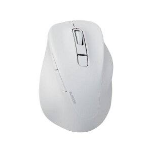 ELECOM M-XGL30BBSKWH マウス/ EX-G/ 2023年モデル/ 右手専用/ Lサイズ/ Bluetooth/ 5ボタン/ 抗菌仕様/ 静音設計/ ホワイト