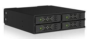 ICY DOCK MB699V5P-B ICY DOCK 4 x 2.5 �C���` U.2 /U.3 NVMe SSD���ڗp �����[�o�u���P�[�X PCIe 5.0�Ή� 5.25�C���`�x�C�T�C�Y
