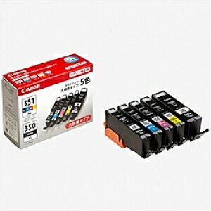 Canon 6552B001 �C���N�^���N BCI-351XL(BK/ C/ M/ Y)+BCI-350XL �}���`�p�b�N�i��e�ʁj