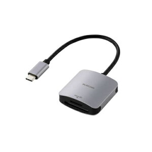 ELECOM MR3C-C21SV [_/ USB Type-CRlN^/ USB 5Gbps/ UHS-II/ SD+microSDp/ P[u15cm/ Vo[