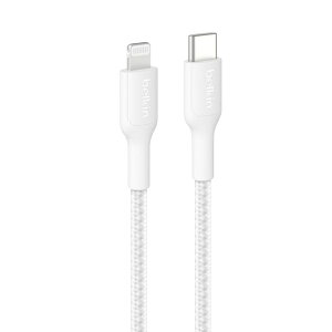 belkin CAA022fq2MWH BoostCharge Pro USB-C to Lightning �ґg�P�[�u�� 2M �z���C�g