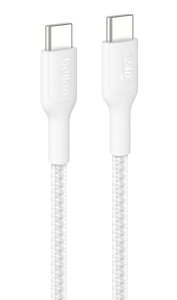 belkin CAB025fq2MWH BoostCharge Pro USB-C to USB-C �ґg�P�[�u�� 240W 2M �z���C�g