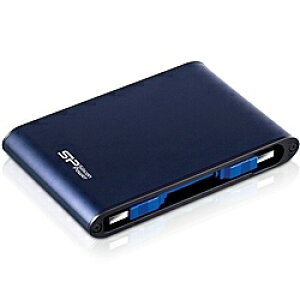 シリコンパワー SP010TBPHDA80S3B USB3.0/ 2.0対応 耐衝撃 防水仕様 Armor A80 ポータブルHDD 1TB Blue