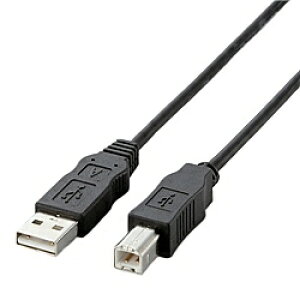 ELECOM USB2-ECO10 EU AB^Cv/ RoHSwߏUSBP[u AB^Cv/ 1.0m(ubN)