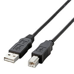 ELECOM USB2-ECO20 EU ABタイプ RoHS指令準拠USBケーブル 2.0m ブラック プリンタ 在庫目安:僅少 TypeB ケーブル 舗 迅速な対応で商品をお届け致します パソコン周辺機器 TypeA USB
