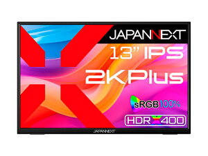 JAPANNEXT JN-MD-IPS13U2KP tfBXvC 13^/ 2160×1350/ USB Type-C×2AminiHDMI×1/ ubN/ Xs[J[L/ 2Nۏ