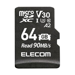 ELECOM MF-DRMR064GU13 microSDXCJ[h/ ԍڗp/ ϋv/ UHS-I/ 64GB