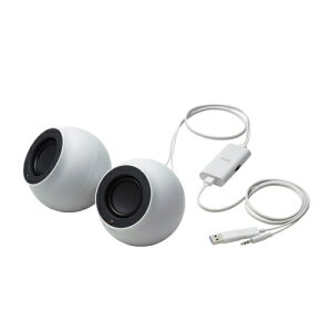 ELECOM SP-P10CUWH PCp2.0chXs[J[/ Stina/ 4.4W/ USBڑ/ 3.5/ zCg