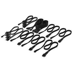 �R���Z�A(������) CP-8920445 Elite Premium Individually Sleeved Type-5 PSU Cables Pro Kit Black