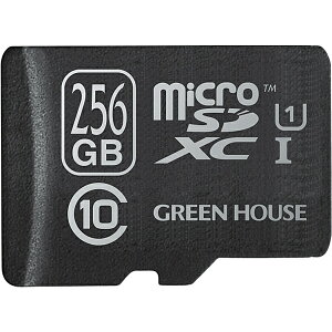 GREEN HOUSE GH-SDMRXCUB256G microSDXCJ[h UHS-I U1 NX10 256GB 3Nۏ ϊA_v^t