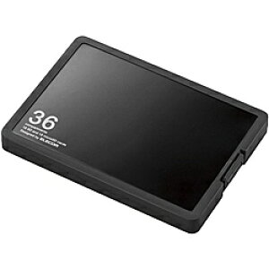 ELECOM CMC-SDCPP36BK J[hP[X/ CfbNX䎆t/ SD18+microSD18[/ ubN